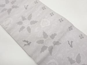 綴れ花唐草模様織出し名古屋帯